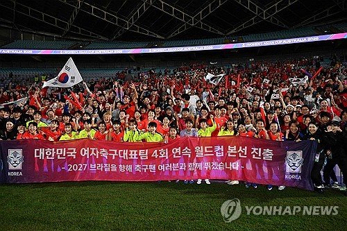 S. Korea reach semifinals at Women’s Asian Cup, qualify for 2027 Women’s World Cup