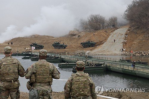 S. Korea, U.S. hold joint river-crossing drills amid N. Korea’s missile firing